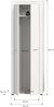 xonox. home Garderobe Jam X8BA9611 Garderobenschrank Schrank in Weiß Nb. ca. 64 x 191 x 35 cm Bild 4