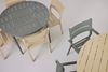 Gartenesstisch Bigby aus Aluminium, modern rund, hellgrün, für 3–4 Personen, Ø 100 cm Bild 2