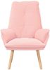 vidaXL Sessel Rosa 69 x 74 x 93 cm Sherpa-Stoff 42001846 Bild 3