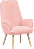 vidaXL Sessel Rosa 69 x 74 x 93 cm Sherpa-Stoff 42001846 Bild 2