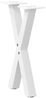 vidaXL Couchtischbeine X-Form 2 Stk. Weiß 38x(42-43) cm Stahl 4012893 Bild 4