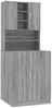 vidaXL Waschmaschinenschrank Grau Sonoma Holzwerkstoff 3120183 Bild 2