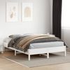 vidaXL Massivholzbett ohne Matratze Weiß 150x200 cm Kiefernholz 842695 Bild 3