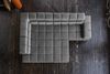 KAWOLA Sofa NELSON Ecksofa Leder anthrazit mit Hocker Recamiere links 72 x 216 x 321 cm Bild 5