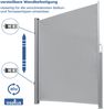 osoltus Alu Seitenmarkise Seitenwand Seitenrollo 180 x 300 cm Hellgrau Bild 3