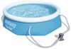 BESTWAY Fast Set Pool Rund Swimmingpool mit Filterpumpe Filter 244x66cm Bild 4