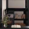vidaXL Etagenbettgestell mit Schreibtisch Schwarz Eichen-Optik 3410444 Bild 3
