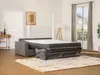 Schlafsofa 4-Sitzer Stoff VIZIR - Grau - Mit Lattenrost: 160 cm - Matratze: 18 cm mit Memory Schaum Bild 3