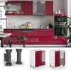 Küchenunterschrank Fame-Line Bordeaux Hochglanz 60 cm , AP Eiche Vicco Bild 2