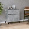 Sideboard, Kommode Betongrau 60x35x70 cm Holzwerkstoff j1247p Bild 2
