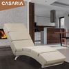 Casaria 'London' Relaxliege XXL mit hoher Rückenlehne und ergonomisch, Stoff Beige, 186 x 55 x 89 cm Bild 2
