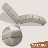 Casaria 'London' Relaxliege XXL mit hoher Rückenlehne und ergonomisch, Stoff Beige, 186 x 55 x 89 cm Bild 4