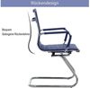 WAHSON OFFICE CHAIRS Bürostuhl 2 PU-Leder-Freischwinger Besucherstühle mit Chromgestell Bild 3