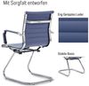 WAHSON OFFICE CHAIRS Bürostuhl 2 PU-Leder-Freischwinger Besucherstühle mit Chromgestell Bild 2