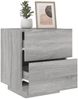 vidaXL Nachttische mit LED-Leuchten 2 Stk. Grau Sonoma Holzwerkstoff 836746 Bild 4