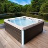 TroniTechnik Whirlpool Outdoor Spa TORCELLO weiß 210x210, Sanitäracryl, Aufstellbecken, (inkl. Thermoabdeckung), integrierte Heizung, Massage, Led Bild 2