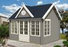 Alpholz Gartenhaus CLOCKHOUSE® Royal Gartenhaus aus Holz Holzhaus mit 44 mm Wandstärke Blockbohlenhaus Bild 2