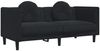 vidaXL 3-tlg. Sofagarnitur mit Kissen Schwarz Samt 3209252 Bild 5