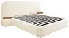 Vente-unique - ESTERIA Bett Stoff Weiß - B 224 cm x H 120 cm x L 272 cm Bild 3