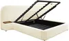 Vente-unique - ESTERIA Bett Stoff Weiß - B 224 cm x H 120 cm x L 272 cm Bild 5