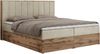 Boxspringbett, Schlafzimmerbett, Bettkasten - BELLISSIMO - 200 x 200 cm - Beige Velvet - H3 Bild 4