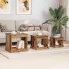 vidaXL Couchtisch 3 pcs Altholz Holzwerkstoff 881450 Bild 4