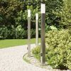 vidaXL Pollerleuchten mit Auslass 3 Stk. 110 cm Edelstahl IP44 4006064 Bild 3