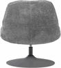 Drehsessel Elvi aus Chenille-Stoff, moderner Relaxsessel mit 360 Grad Drehfunktion, hellgrau Bild 4