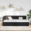vidaXL Eckbettgestell mit Kopfteil Schwarz 100 cm x 200 cm Samt 42016403 Bild 3