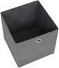 vidaXL Aufbewahrungsboxen 4 Stk. Vliesstoff 28x28x28 cm Grau 325191 Bild 5
