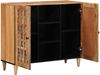 vidaXL Sideboard mit Regal Natur 90 x 33 x 75 cm Massivholz Mango 4018288 Bild 2