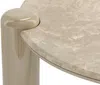 Vente-unique - NARODI Couchtisch Marmor Beige - B 90 cm x H 40 cm x L 90 cm Bild 3