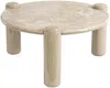 Vente-unique - NARODI Couchtisch Marmor Beige - B 90 cm x H 40 cm x L 90 cm Bild 2