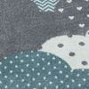 Kinder Teppich Bianca rund - 120 cm Durchmesser - Blau Bild 4