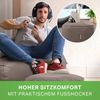 Green Bean® Sitzsack + Hocker, 2er Set, robust, waschbar, schmutzabweisend, Khaki, 90 x 80 x 70 cm Bild 4