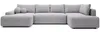 Vente-unique - DAVISO Sofa Stoff Grau - B 204 cm x H 87 cm x L 360 cm Bild 2