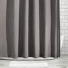 mDesign Luxus Duschvorhang Badewannenvorhang Waffelmuster Textil Grau Bild 4