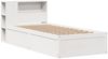 vidaXL Massivholzbett ohne Matratze Weiß 75x190 cm Kiefernholz 3323441 Bild 3