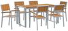 vidaXL Garten Essgruppe 7 pcs Grau Massivholz Akazie 3284370 Bild 2