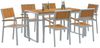 vidaXL Garten Essgruppe 7 pcs Grau Massivholz Akazie 3284370 Bild 3