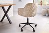 riess-ambiente Drehstuhl EUPHORIA champagner greige, Büro · Samt · Metall · höhenverstellbar · mit Armlehne · Home Office Bild 3