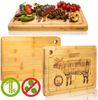 2x Massives Schneidebrett mit Saftrille 33x23 - 2cm Bambus Holzbrett - Ruschfest Bild 5