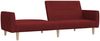 vidaXL Schlafsofa 2-Sitzer Weinrot Stoff 375790 Bild 4