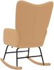 vidaXL Schaukelstuhl Beige Sherpa-Stoff 42001788 Bild 5