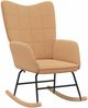 vidaXL Schaukelstuhl Beige Sherpa-Stoff 42001788 Bild 2