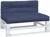 vidaXL Palettenkissen 2 Stk. Marineblau Stoff 378150 Bild 3