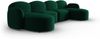 Micadoni Panorama Sofa Blair 6-Sitzer Samtstoff Flaschengrün Bild 2