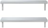 vidaXL Wandregale 2 Stk. 75x23,5 cm Silbern Edelstahl 3214507 Bild 5