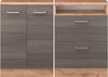 Küchenschrank für Dachschrägen R-Line Edelgrau 120 cm 2er Set Vicco Bild 4