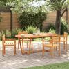 vidaXL Garten-Esstisch Oval 200x90x75 cm Massivholz Akazie 4108137 Bild 3